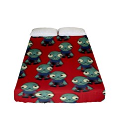 Zombie Virus Fitted Sheet (full/ Double Size) by helendesigns