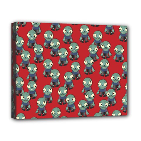 Zombie Virus Deluxe Canvas 20  X 16  (stretched) by helendesigns