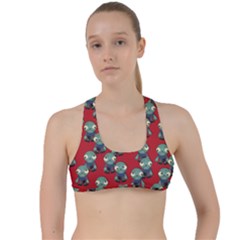 Zombie Virus Criss Cross Racerback Sports Bra by helendesigns