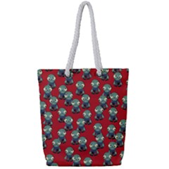 Zombie Virus Full Print Rope Handle Tote (small) by helendesigns