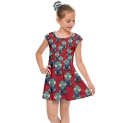 Zombie Virus Kids  Cap Sleeve Dress by helendesigns