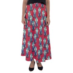 Zombie Virus Flared Maxi Skirt