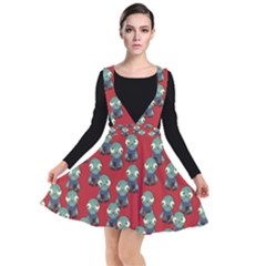 Zombie Virus Plunge Pinafore Dress by helendesigns