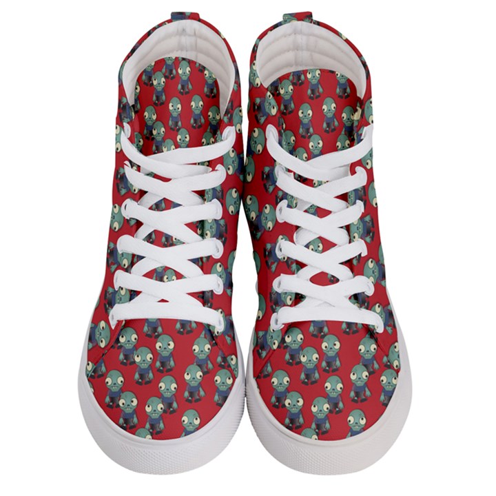 Zombie Virus Women s Hi-Top Skate Sneakers