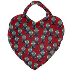 Zombie Virus Giant Heart Shaped Tote by helendesigns