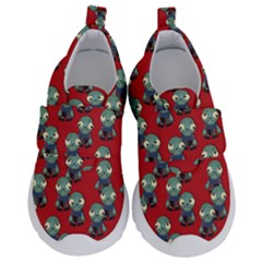 Zombie Virus Kids  Velcro No Lace Shoes by helendesigns