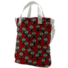 Zombie Virus Canvas Messenger Bag by helendesigns