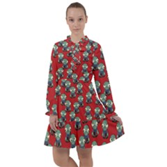 Zombie Virus All Frills Chiffon Dress