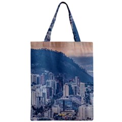 Aerial Cityscape Quito Ecuador Zipper Classic Tote Bag by dflcprintsclothing