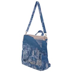 Aerial Cityscape Quito Ecuador Crossbody Backpack by dflcprintsclothing