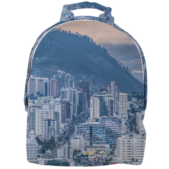 Aerial Cityscape Quito Ecuador Mini Full Print Backpack