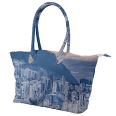 Aerial Cityscape Quito Ecuador Canvas Shoulder Bag by dflcprintsclothing