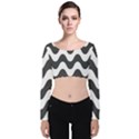 Copacabana  Velvet Long Sleeve Crop Top View1