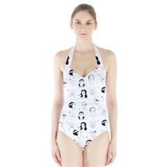 Monster Night Halter Swimsuit by kitfoxart