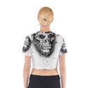 Monster Monkey from the woods Cotton Crop Top View2