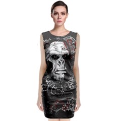 Monster Monkey From The Woods Classic Sleeveless Midi Dress by DinzDas