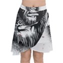 Monster Monkey from the woods Chiffon Wrap Front Skirt View1