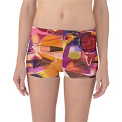 Fractured Colours Reversible Boyleg Bikini Bottoms by helendesigns