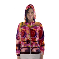 Fractured Colours Women s Hooded Windbreaker by helendesigns