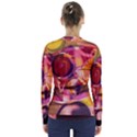 Fractured Colours V-Neck Long Sleeve Top View2