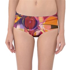 Fractured Colours Mid-waist Bikini Bottoms by helendesigns