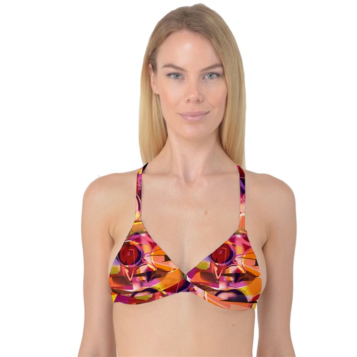 Fractured Colours Reversible Tri Bikini Top