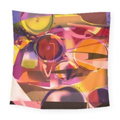 Fractured Colours Square Tapestry (large)