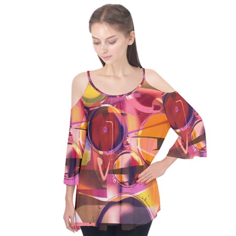 Fractured Colours Flutter Tees by helendesigns