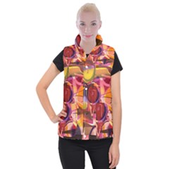 Fractured Colours Women s Button Up Vest