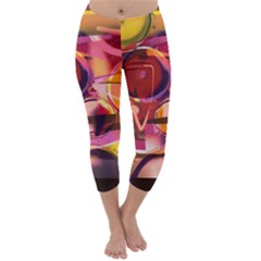 Fractured Colours Capri Winter Leggings 