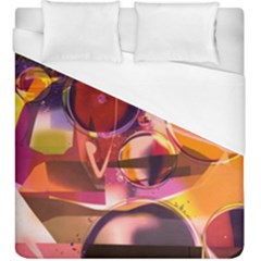 Fractured Colours Duvet Cover (king Size) by helendesigns