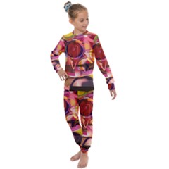 Fractured Colours Kids  Long Sleeve Set  by helendesigns