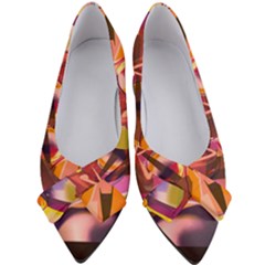 Fractured Colours Women s Bow Heels