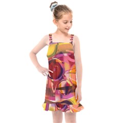 Fractured Colours Kids  Overall Dress by helendesigns