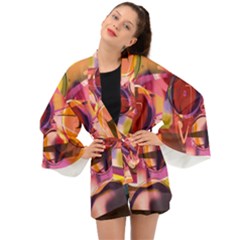 Fractured Colours Long Sleeve Kimono by helendesigns