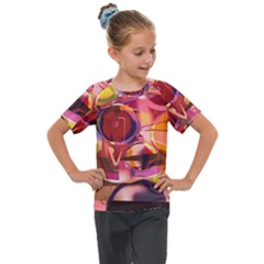 Fractured Colours Kids  Mesh Piece Tee