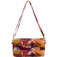 Fractured Colours Removable Strap Clutch Bag