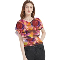 Fractured Colours Butterfly Chiffon Blouse