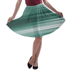 Tech Abstract Print A-line Skater Skirt by dflcprintsclothing