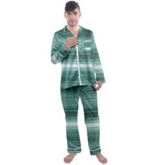 Tech Abstract Print Men s Long Sleeve Satin Pyjamas Set