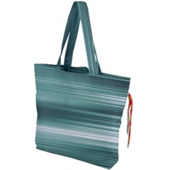 Tech Abstract Print Drawstring Tote Bag