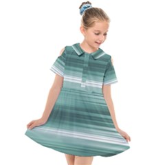 Tech Abstract Print Kids  Short Sleeve Shirt Dress