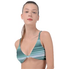 Tech Abstract Print Knot Up Bikini Top by dflcprintsclothing