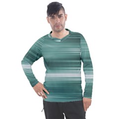 Tech Abstract Print Men s Pique Long Sleeve Tee