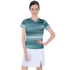 Tech Abstract Print Women s Sports Top