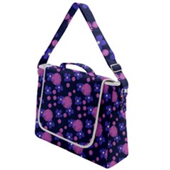 Pink And Blue Flowers Box Up Messenger Bag