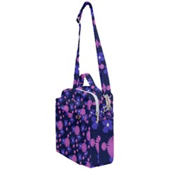 Pink And Blue Flowers Crossbody Day Bag by bloomingvinedesign