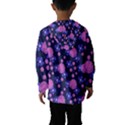 Pink and Blue Flowers Kids  Hooded Windbreaker View2