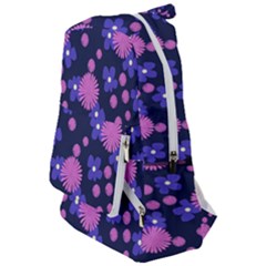 Pink And Blue Flowers Travelers  Backpack by bloomingvinedesign