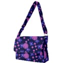 Pink and Blue Flowers Full Print Messenger Bag (S) View1